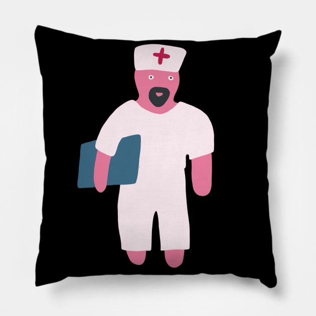 Male Nurse Pillow by isstgeschichte