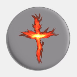 Flamed Cross Pin