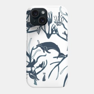 Nautical Toile Phone Case