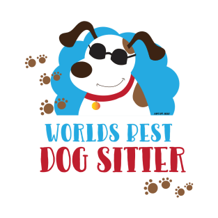 World's Best Dog Sitter Cool Mutt with Sunglasses T-Shirt