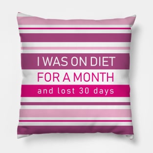 DIET pink Pillow