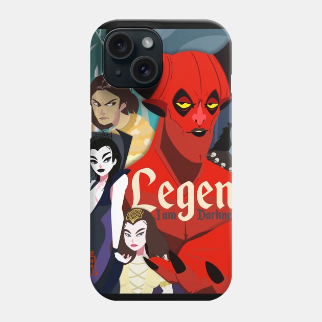 Legend I am Darkness Phone Case by hansoloski