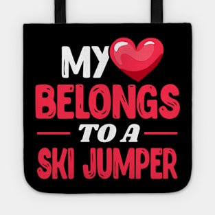 My heart belongs to Ski Jumper Tote