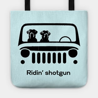 Ridin' shotgun Labrador Retrievers Tote