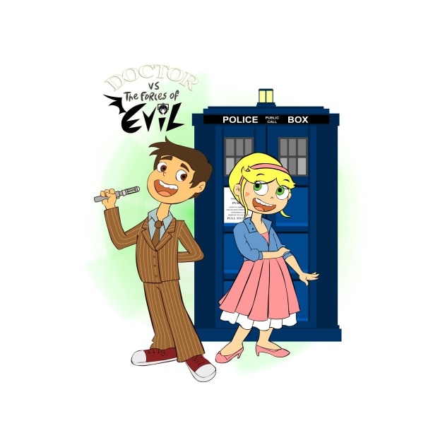 Doctor Vs the Forces of Evil by scoffin