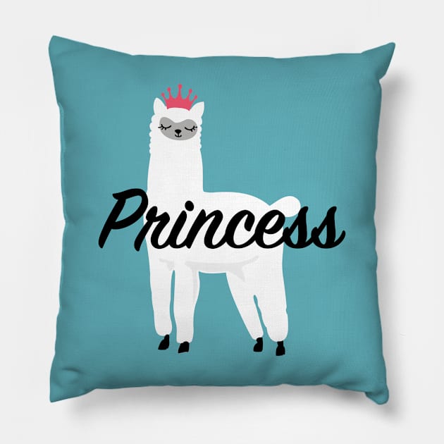 Llama Princess Design Pillow by VelvetRoom