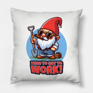 Summertime Garden Gnome Graphic Tee | Time to Get to Work Pillow