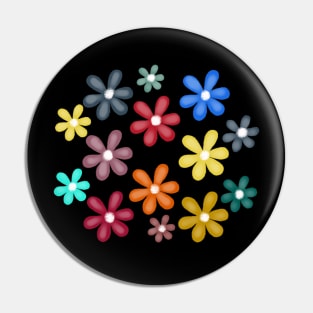 Bright flowers Pin