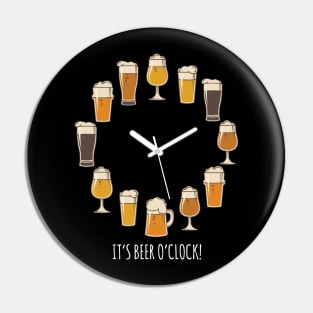 It's Beer O'clock! Pin