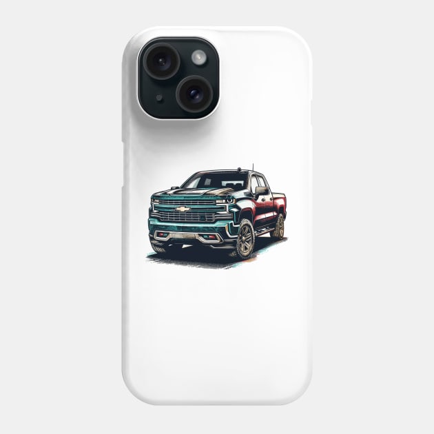 Chevrolet Silverado Phone Case by Vehicles-Art