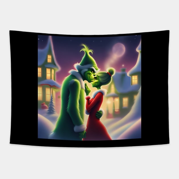 Mr & Mrs Grinch Tapestry by blaurensharp00@gmail.com