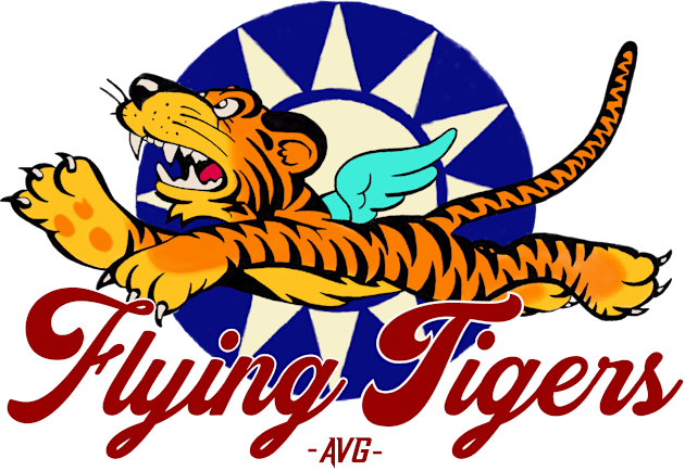 AVG Flying Tigers Logo Kids T-Shirt by OutPsyder