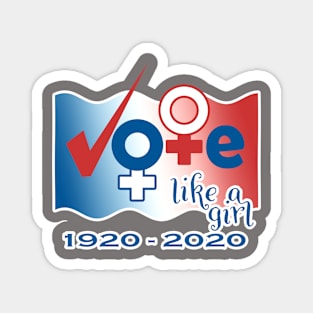 Vote Like A Girl Magnet