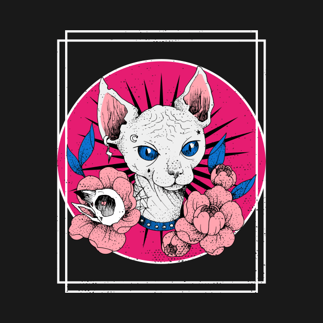 PUNK METALLIC CAT by maggzstyle