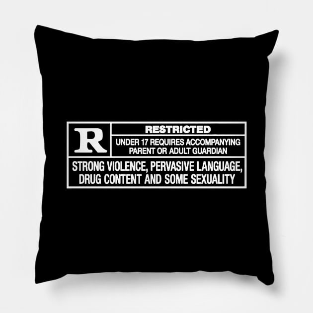 Rated R Pillow by PK Halford