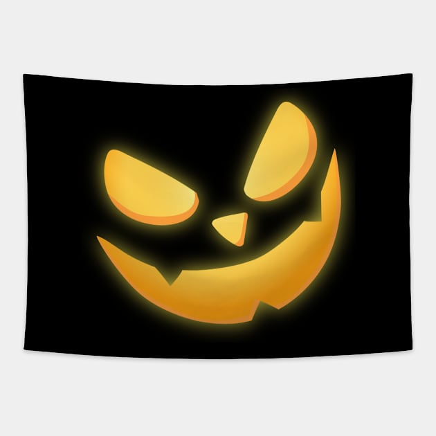 Pumpkin Face Costume For Men Women Halloween Tapestry by Schwarzweiss