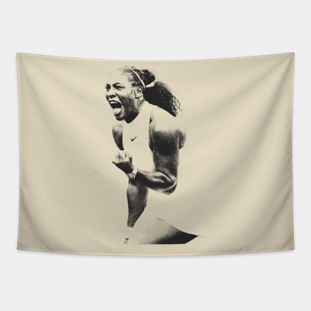 Serena Williams Tapestry by LMW Art