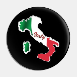 Italy - In Italian Flag Colors Pin