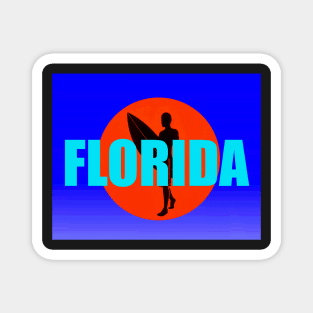 Florida sun design A Magnet