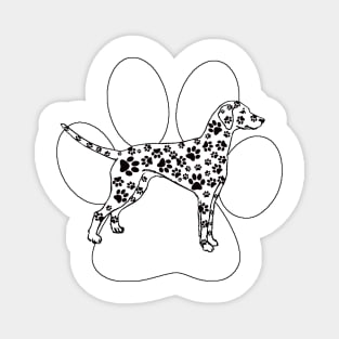 Fun Dalmatian - White Magnet