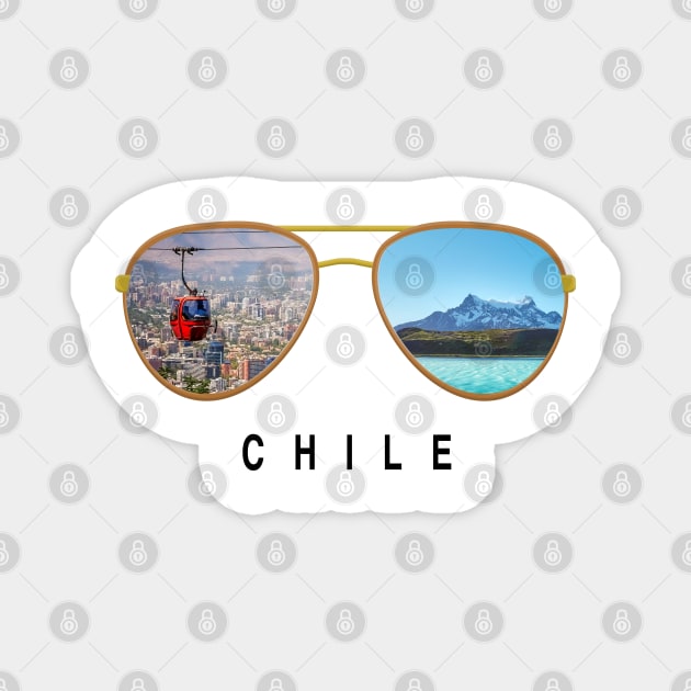 Chile  Sunglasses Magnet by JayD World