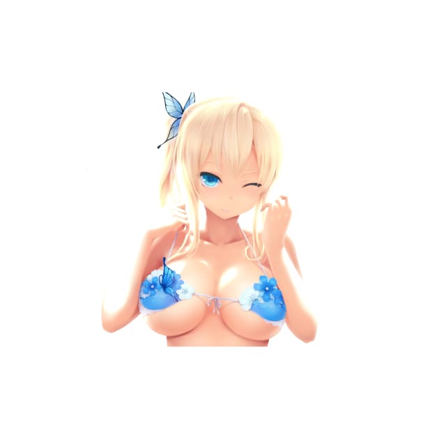 Sena Kashiwazaki Blue Bra by Danion