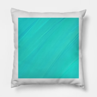 Green Pastel Watercolor Abstract Digital Painting Pillow