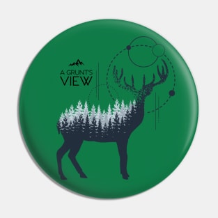 A  DEER IN THE IN WOODS Pin