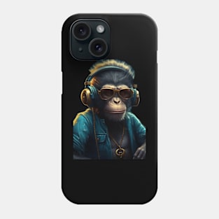 Monkey love music Phone Case