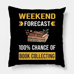 Weekend Forecast Book Collecting Books Bibliophile Pillow