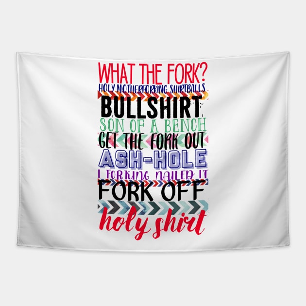 The Good Place curse words Tapestry by Lizzie081194