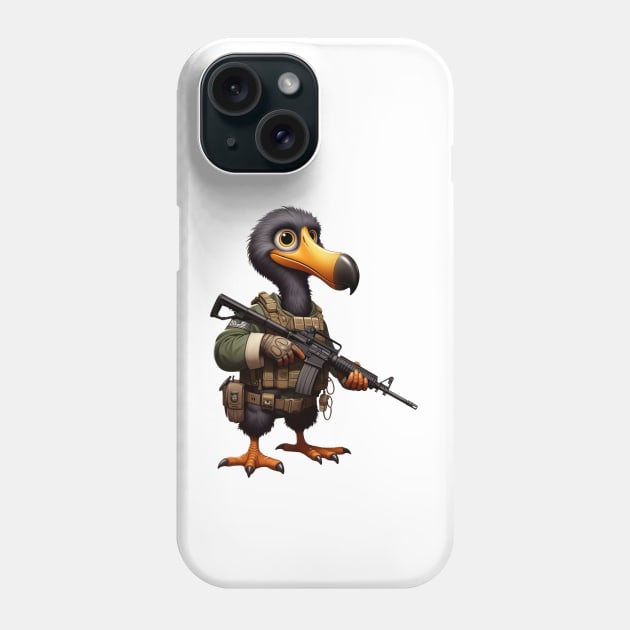 Tactical Dodo Bird Phone Case by Rawlifegraphic