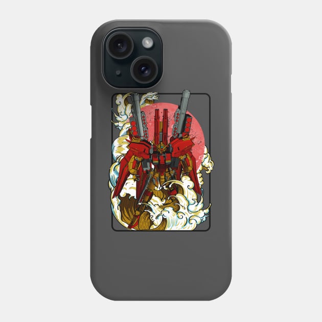 Red Armored Gundam Phone Case by gblackid