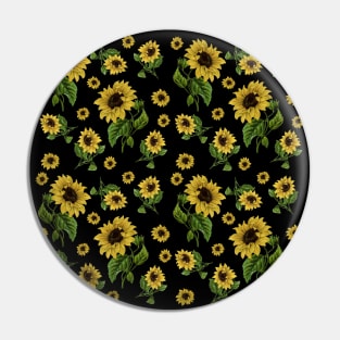 Sunflower Pattern Pin