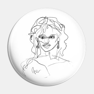 Sketch Portrait Pin