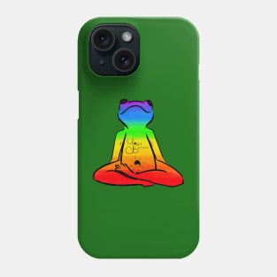 Yoga Bellies Meditation Rainbow Frog Phone Case