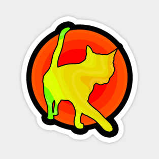 Color cat Magnet