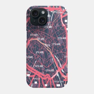 Paris colour map Phone Case