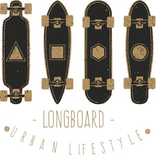 Longborder lifestyle t-shirt | Longboard decks Magnet