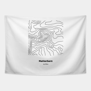 Matterhorn Topographic Map Tapestry