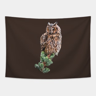 Long-eared owl Tapestry