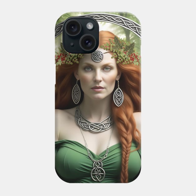 Celtic Goddess Danu Phone Case by PurplePeacock