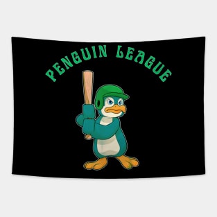 Penguin baseball league Tapestry