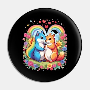 Love Squirrels Pin