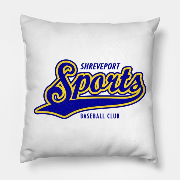 Defunct Shreveport Sports Baseball Pillow by LocalZonly