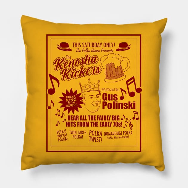 The Kenosha Kickers Pillow by abdyur