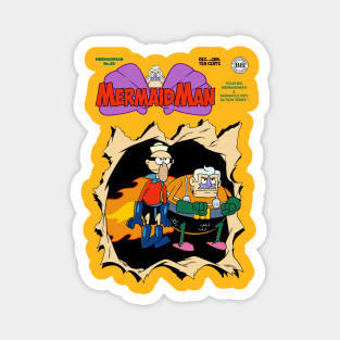 Mermaid Man and Barnacle Boy Comic Magnet