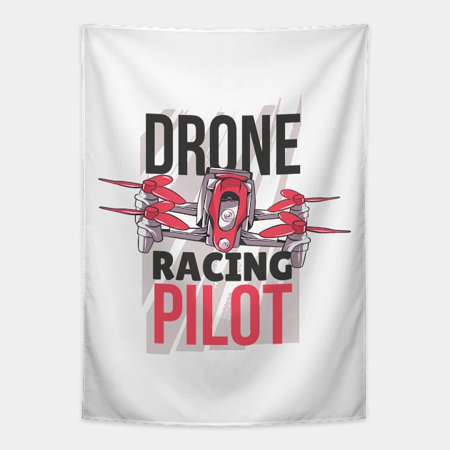 Drone Racing Pilot Tapestry by Visual Vibes