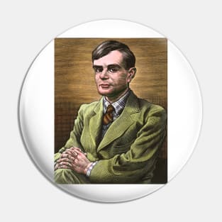 Alan Turing, British mathematician (H420/0225) Pin