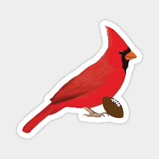 Football Cardinal Magnet